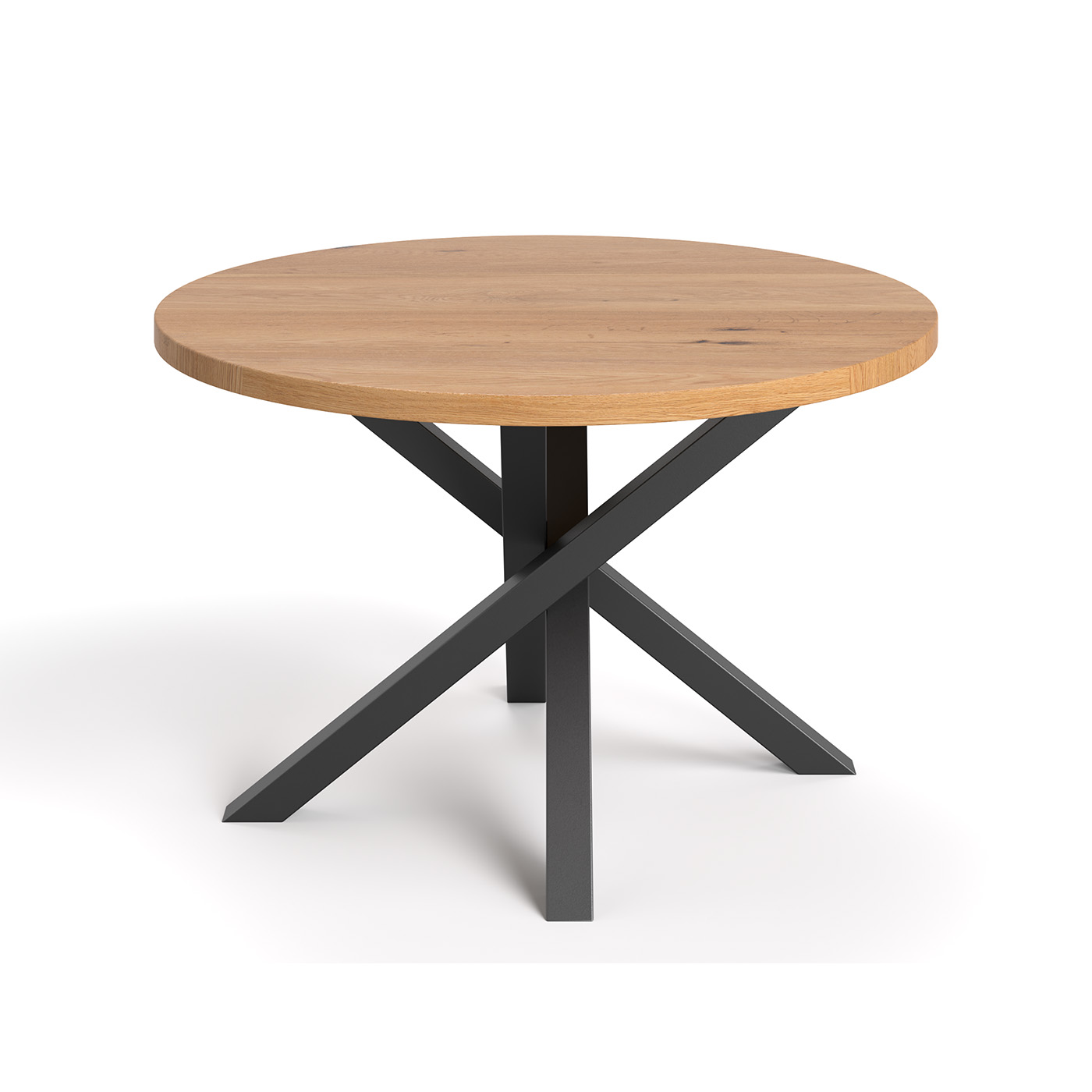 Runder Aster-Tisch aus Massivholz