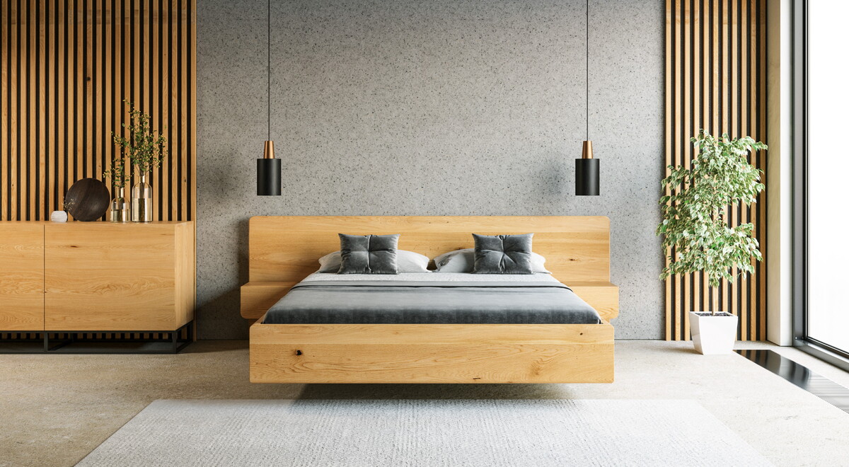 Wide-Holzbett