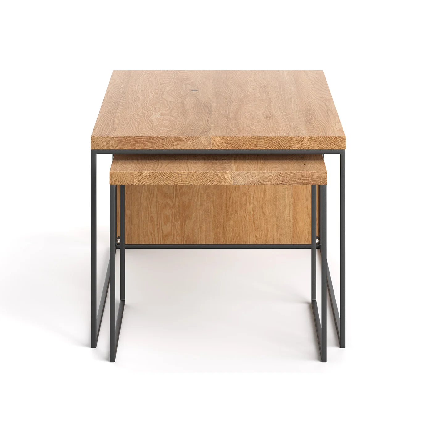 Mate-Couchtisch-Set aus massivem Holz