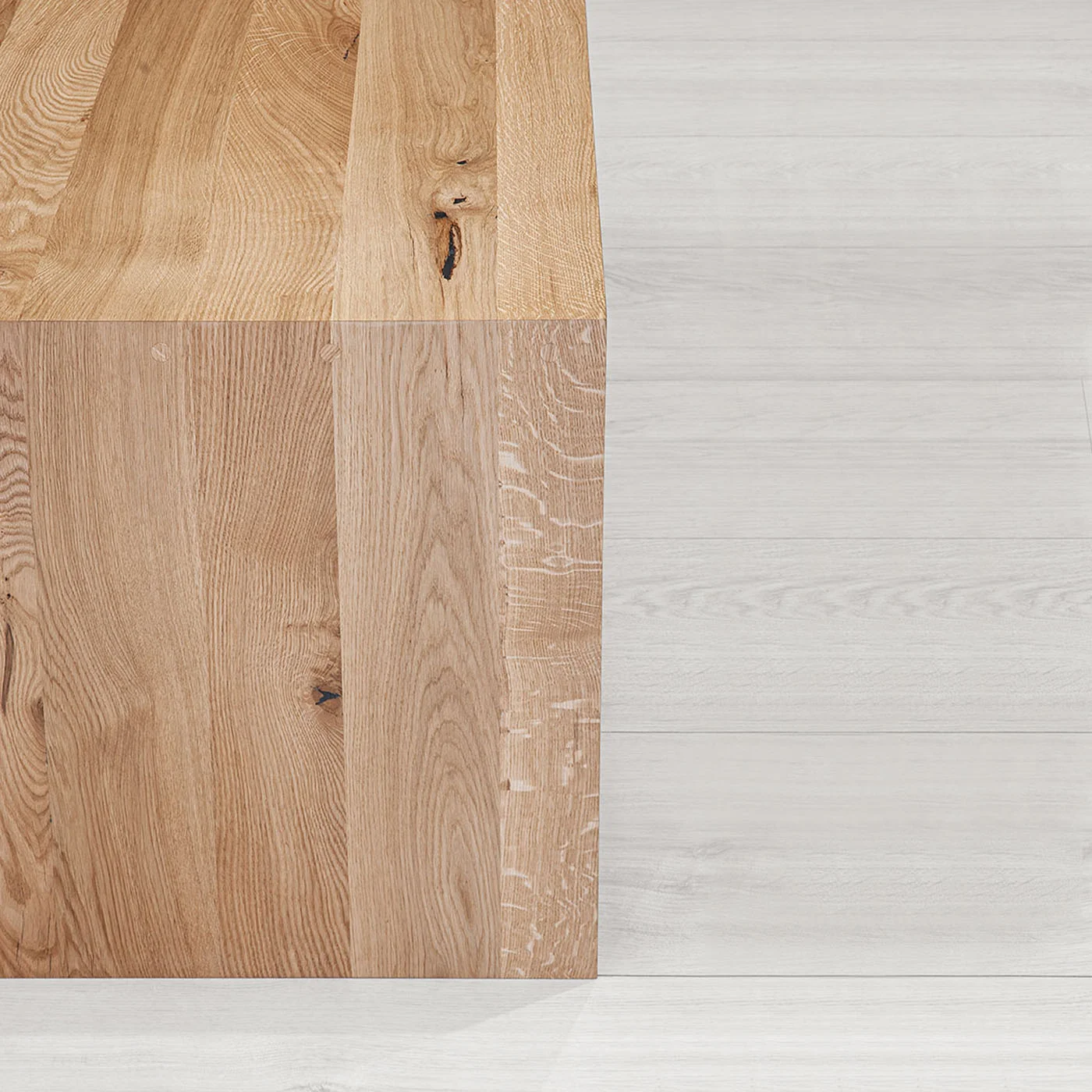Mate-Couchtisch-Set aus massivem Holz
