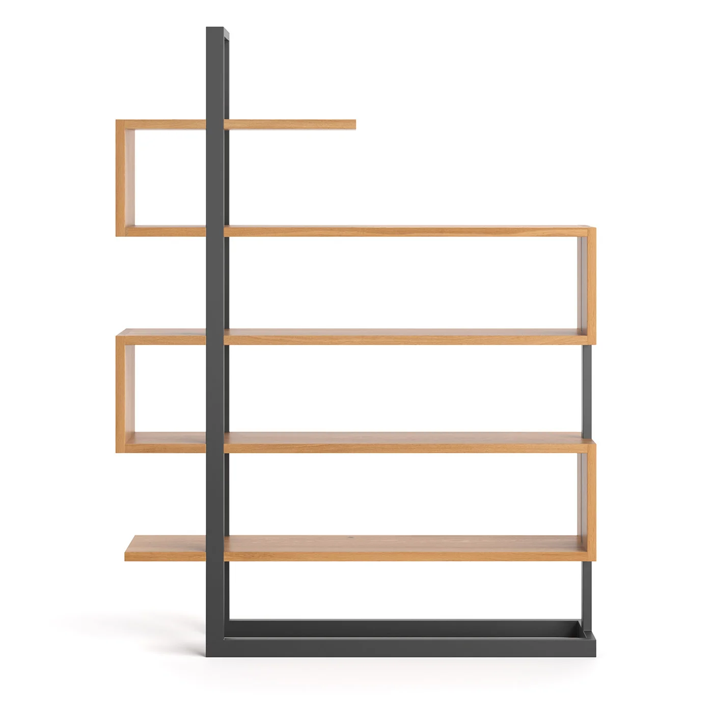 Veer-Bücherregal aus massivem Holz